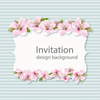 Invitation background design