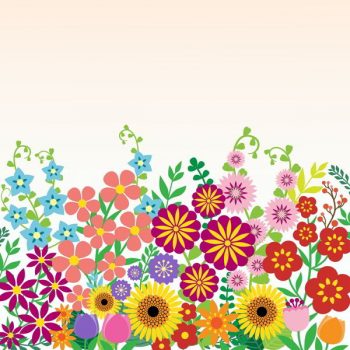 Flowers background vector