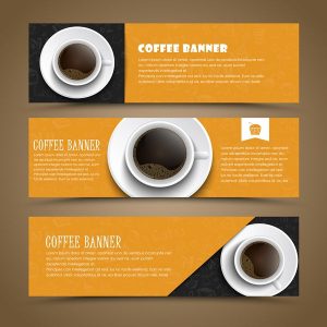 Design coffee banners with a cup of coffee - 2607201602