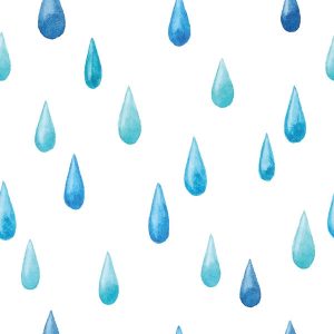 Watercolor Raindrop Seamless Pattern - 2808201601